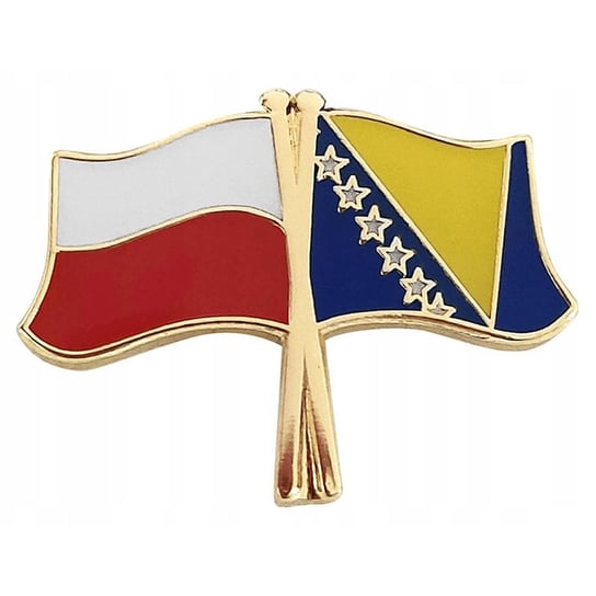 Przypinka, pin flaga Polska-Bośnia i Hercegowina Inna marka