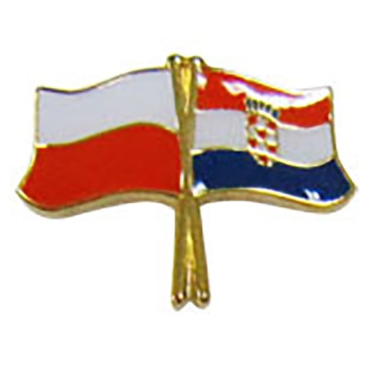 Przypinka, pin flaga Polska-Chorwacja Inna marka