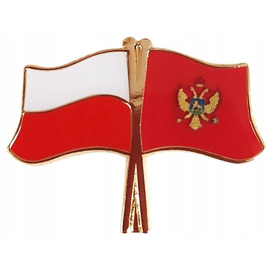 Przypinka, pin flaga Polska-Czarnogóra Inna marka