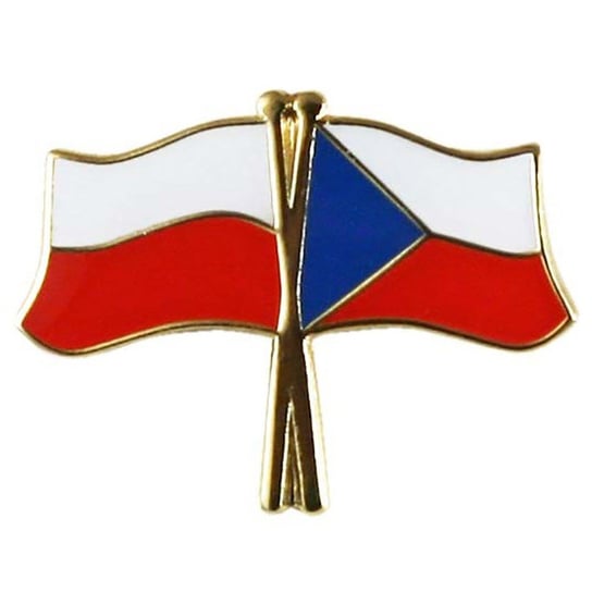 Przypinka, pin flaga Polska-Czechy Inna marka