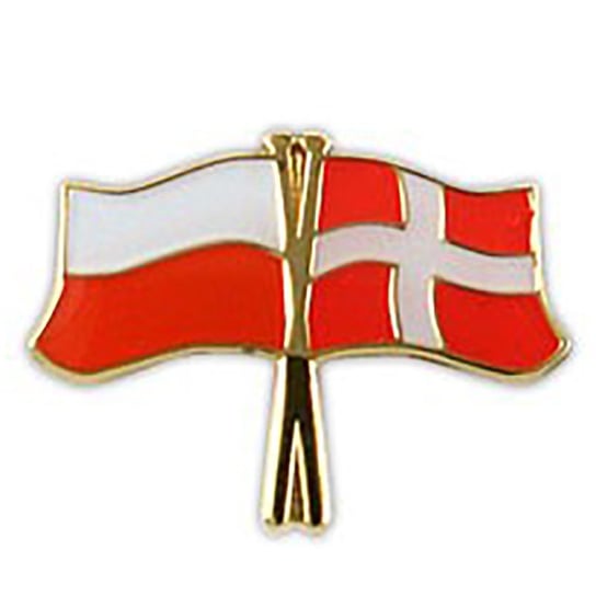 Przypinka, pin flaga Polska-Dania Inna marka