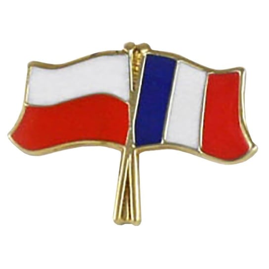 Przypinka pin flaga Polska-Francja Inna marka