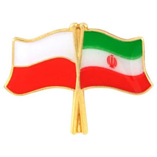 Przypinka pin flaga Polska-Iran Inna marka