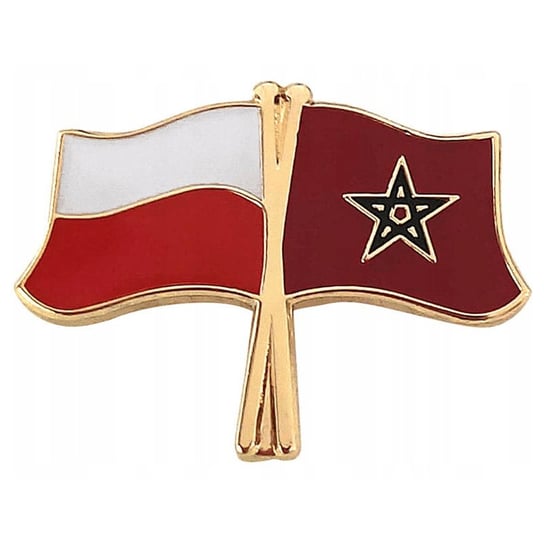 Przypinka, pin flaga Polska-Maroko Inna marka