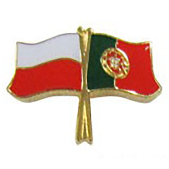 Przypinka pin flaga Polska-Portugalia Viktoriia