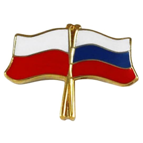 Przypinka pin flaga Polska-Rosja Viktoriia