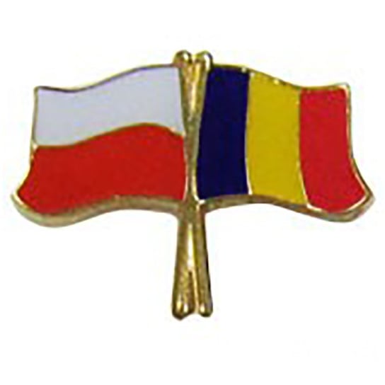 Przypinka, pin flaga Polska-Rumunia Inna marka