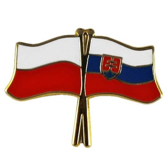 Przypinka, pin flaga Polska-Słowacja Inna marka