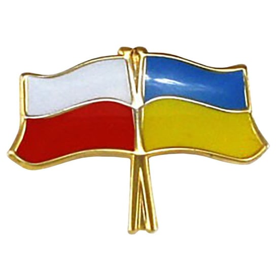 Przypinka pin flaga Polska-Ukraina Inna marka