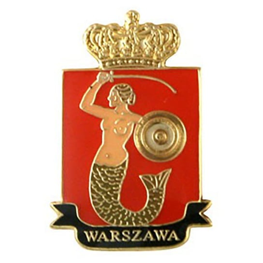 Przypinka pin herb Warszawa Inna marka