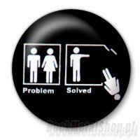 przypinka PROBLEM SOLVED Ø25mm Inna marka