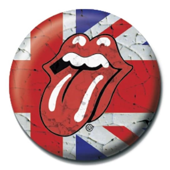 Przypinka PYRAMID INTERNATIONAL Rolling Stones Worn Union Jack The Rolling Stones