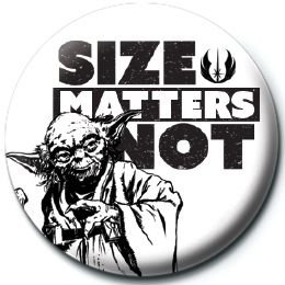 Przypinka PYRAMID INTERNATIONAL Star Wars Size Matters Not, 2,5 cm Star Wars gwiezdne wojny
