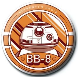 Przypinka, Star Wars BB8, 2,5 cm Star Wars gwiezdne wojny