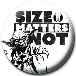 Przypinka Star Wars Size Matters Not Gwiezdne Wojny Yoda przypinki do plecaka na agrafkę Pyramid Posters