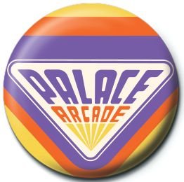 Przypinka Stranger Things Palace Arcade okrągła broszka przypinki do plecaka 2,5 cm Stranger Things
