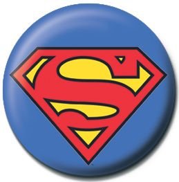 Przypinka, Superman Logo, 2,5 cm SUPERMAN