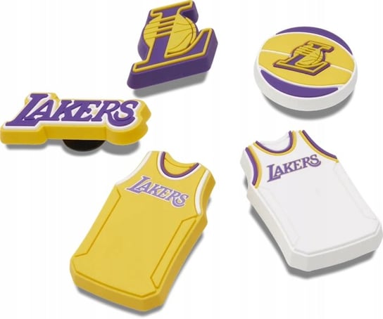 Przypinki Ozdoby Jibbitz Charms Piny Do Butów Crocs Los Angeles Lakers 5Pc Crocs