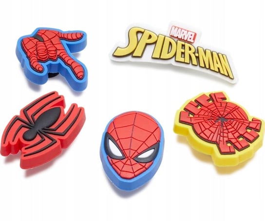 Przypinki Ozdoby Jibbitz Charms Piny Do Butów Crocs Spider Man 5 Pack Crocs