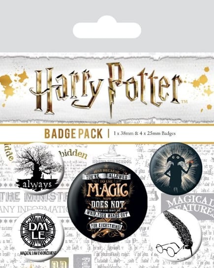 Przypinki pakiet Harry Potter, 10x12x150 mm Pyramid Posters