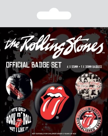 Przypinki pakiet Rolling Stones, 10x12x150 mm The Rolling Stones