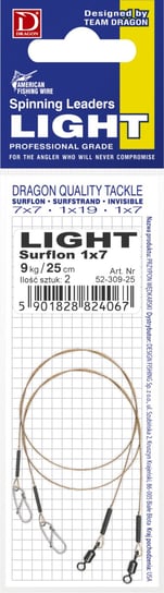 Przypon stalowy Dragon 1X7 Surflon A.F.W. LIGHT DRAGON