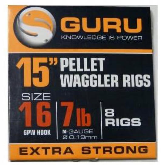 PRZYPONY GURU PELLET WAGGLER RIGS GPW 38 CM 0.22 MM - 12 Guru