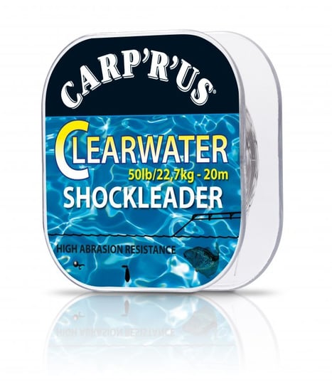 Przypony Strzałowe Fluorocarbon Carp'R'Us Clearwater Shockleader 50 Lb 20 M Inna marka