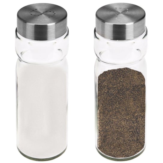 Przyprawnik SZKLANY solniczka + pieprzniczka zestaw do przypraw soli i pieprzu EH Excellent Houseware