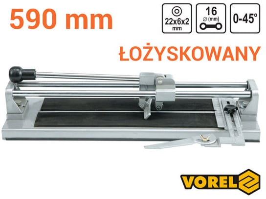 Przyrząd glazurniczy łożyskowany VOREL, 600 mm VOREL