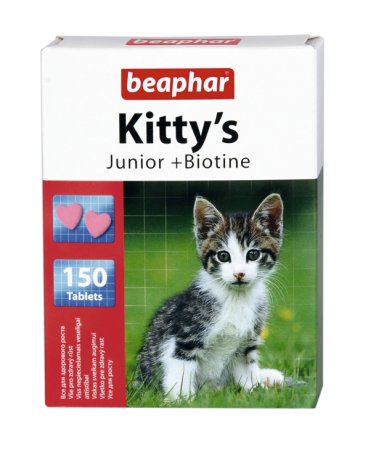 Przysmak dla kociąt BEAPHAR Kitty's Junior + Biotine, 150 szt. Beaphar