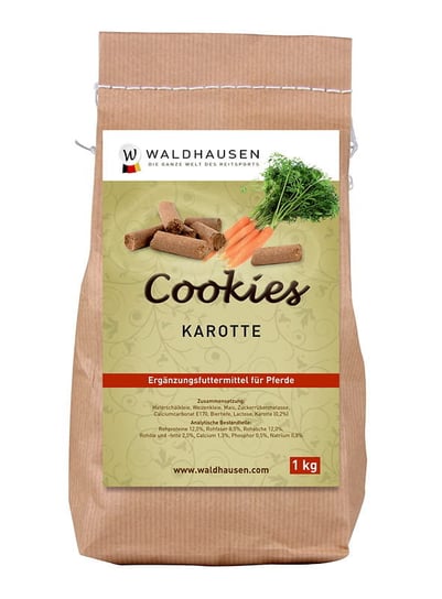 Przysmak dla koni WALDHAUSEN Cookies marchewkowe 1kg Inny producent