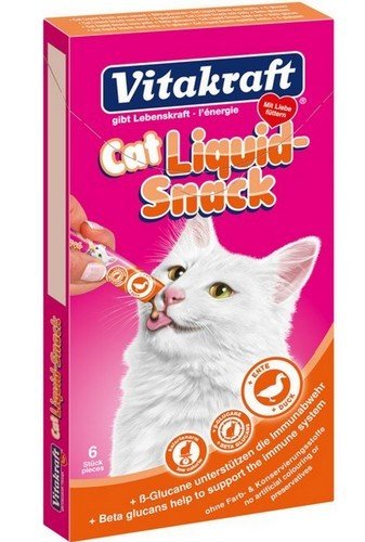Przysmak dla kota VITAKRAFT Liquid-Snack, kaczka, 6x15 g. Vitakraft