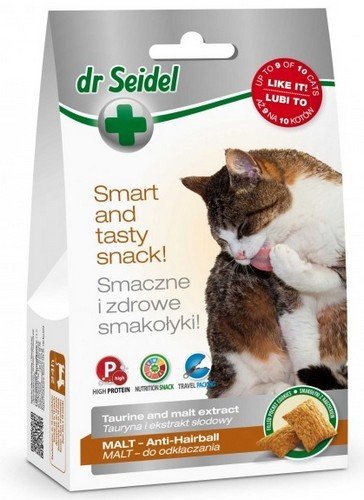 Przysmak dla kotów DR SEIDEL, malt - odkłaczanie, 50 g. Dr Seidel