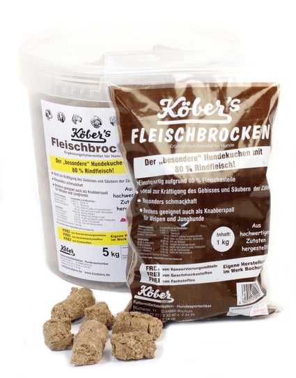 Przysmak dla psa KOEBERS Fleischbrocken, 1 kg. Koebers