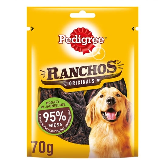 Przysmak dla psa PEDIGREE Ranchos Originals, bogaty w jagnięcinę, 70 g PEDIGREE