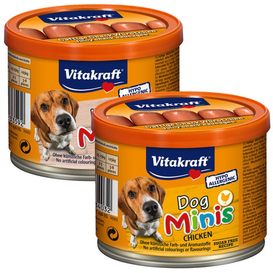 Przysmak dla psa VITAKRAFT Pies Minis parówki, 120 g Vitakraft