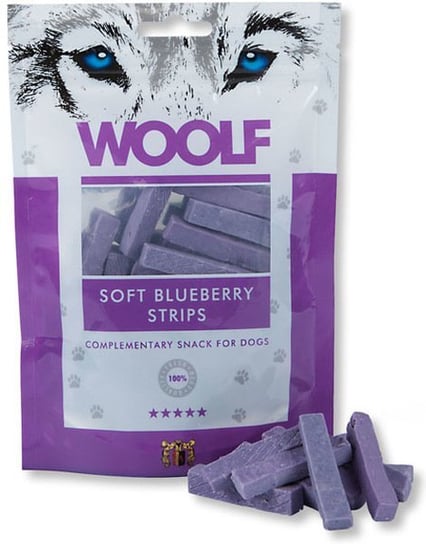 Przysmak dla psa WOOLF Blueberry Strips, 100 g WOOLF
