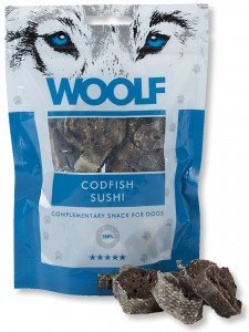 Przysmak dla psa WOOLF Przysmak Codfish Sushi, 100 g WOOLF