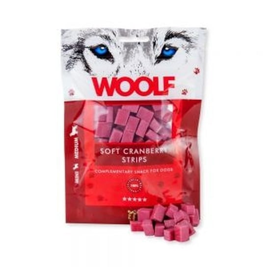 Przysmak dla psa WOOLF Soft Cranberry Strips, 100 g WOOLF