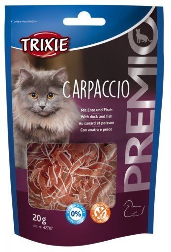 Przysmak PREMIO Carpaccio z kaczką i dorszem, 20 g Trixie