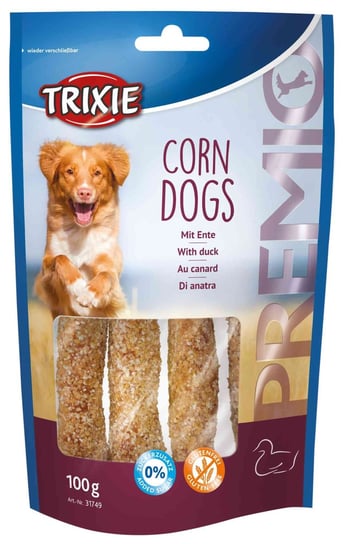 Przysmak PREMIO Corn Dogs (kaczka i skóra surowa), 100g Trixie
