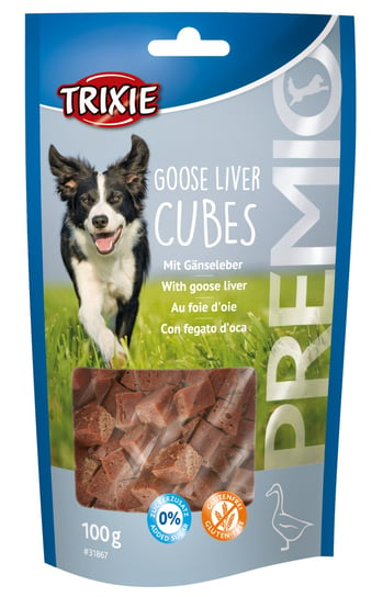 Przysmak PREMIO Goose Liver Cubes, z gęsiną i wątróbką, 100 g Trixie