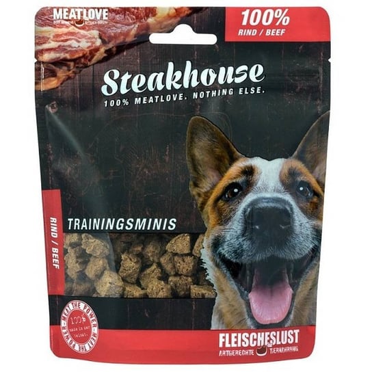 Przysmaki treningowe dla psa Meatlove Steakhouse Minis 100% Wołowina 100 g Meatlove