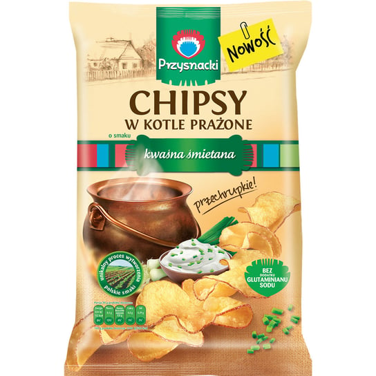 Przysnacki chipsy w kotle prażone śmietana 125 g Przysnacki