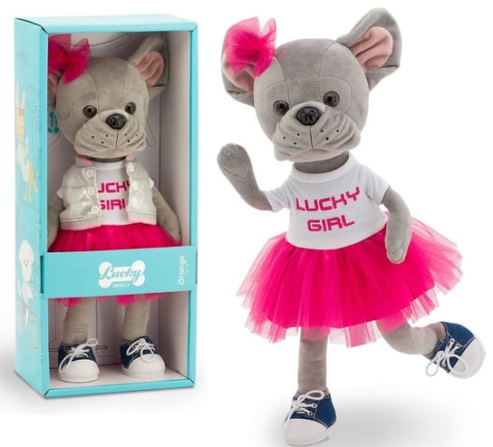 Przytulanka piesek Lucky Betsy w sukience Lucky Girl – 38cm Suki