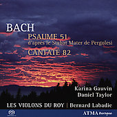 Psaume 51, Cantate 82 Les Violons Du Roy, Gauvin Karina, Taylor Daniel