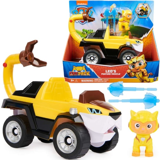 Psi Patrol Cat Pack Zestaw pojazd + figurka Leo Spin Master