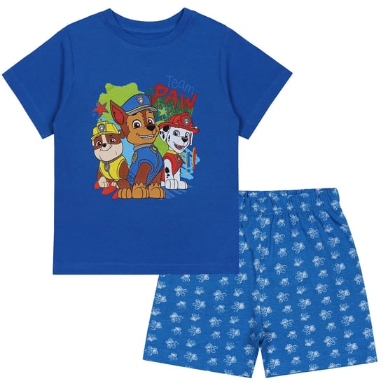 Psi Patrol Chłopięca piżama z krótkim rękawem, niebieska piżama na lato 10 lat 140 cm sarcia.eu