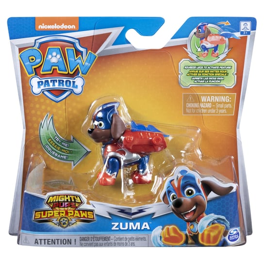 Psi Patrol, figurka akcji bohaterowie (Mighty Pups) Zuma Spin Master